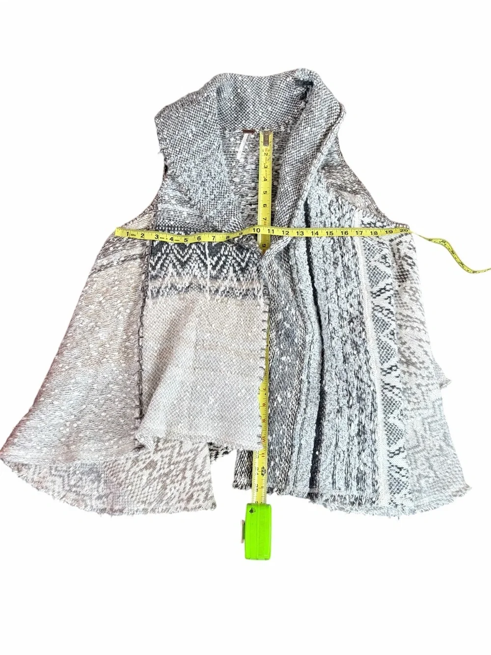 FREE PEOPLE FAIR ISLE PONCHO VEST
